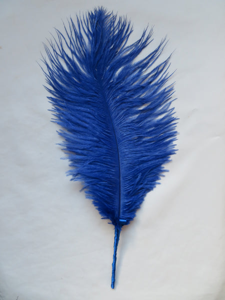 Dark Royal Blue Regency Ostrich Feather Sprig