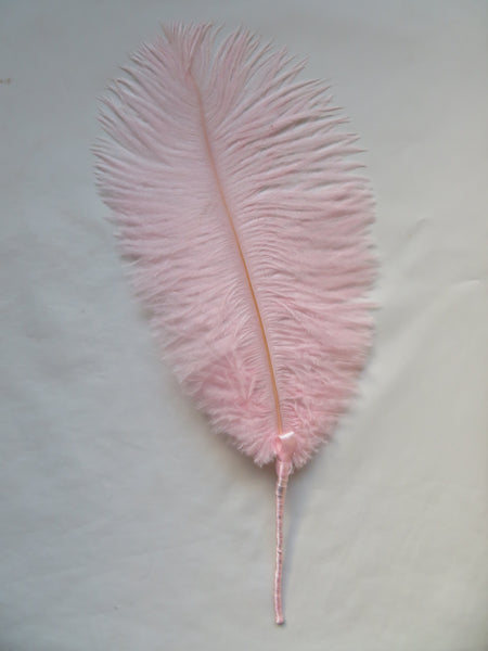 Pale Pink Regency Ostrich Feather Sprig