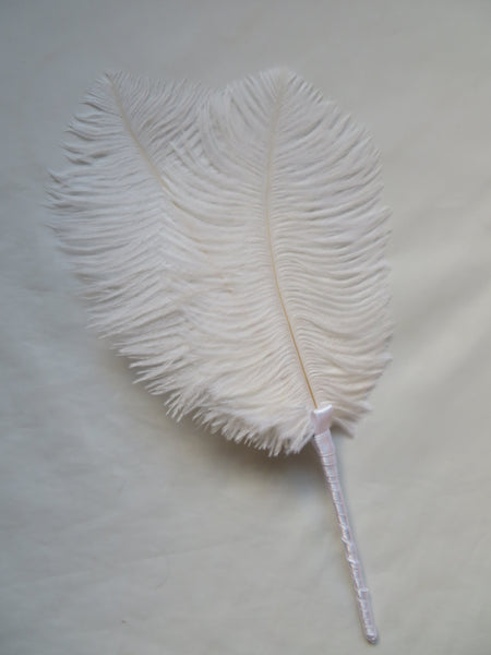 Ivory White Regency Ostrich Feather Sprig