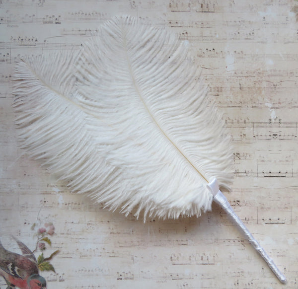 Ivory White Regency Ostrich Feather Sprig