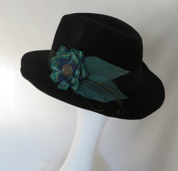 Campbell Tartan Celtic Hat Clip