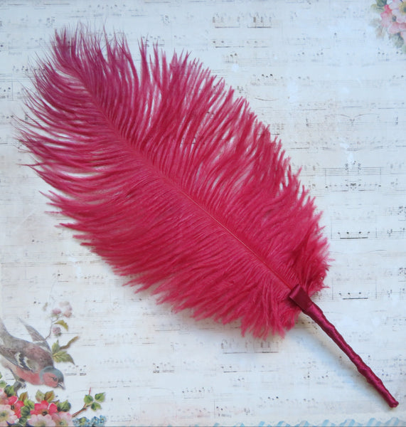 Burgundy Regency Ostrich Feather Sprig