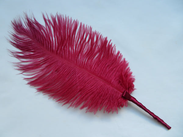 Burgundy Regency Ostrich Feather Sprig