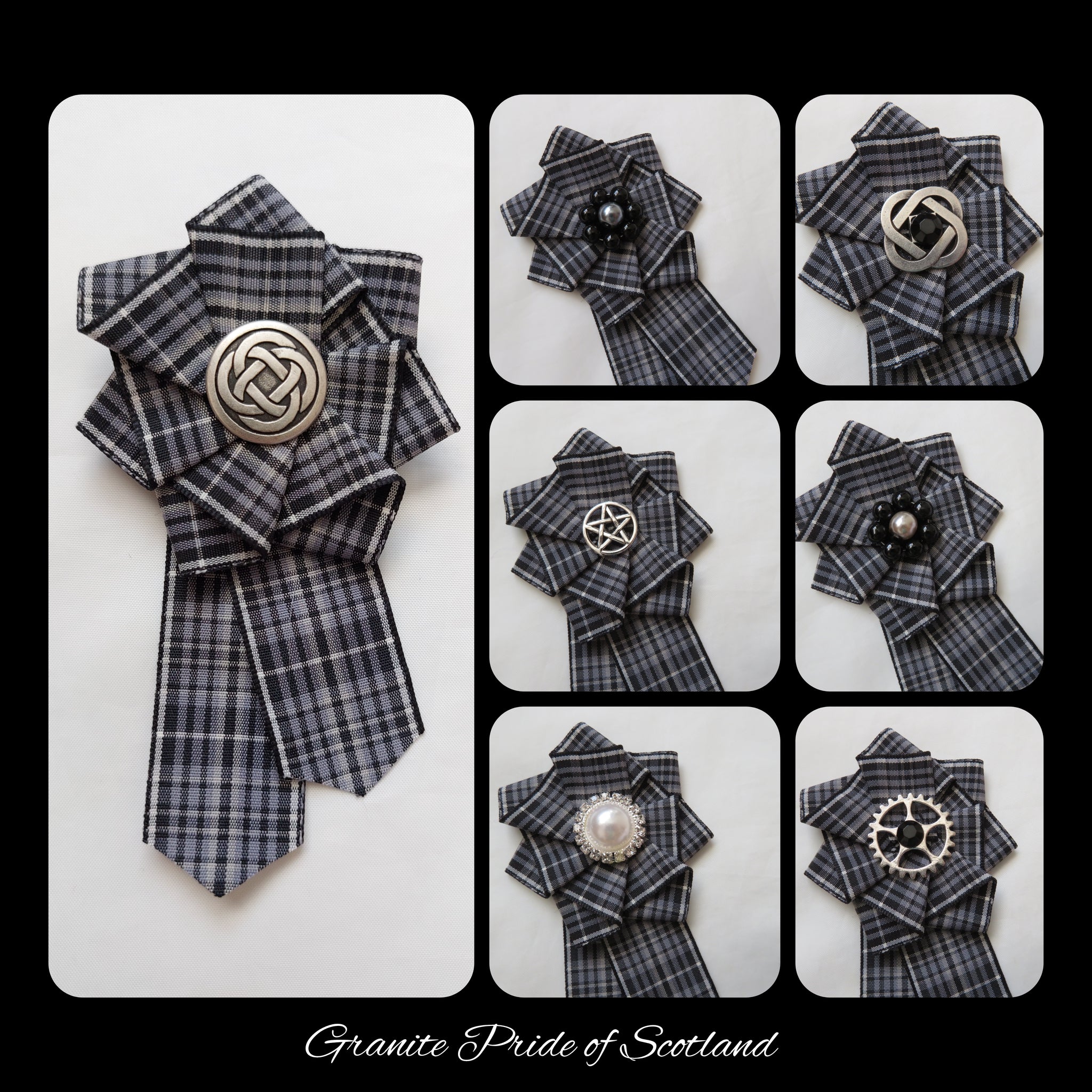 Granite Pride of Scotland Tartan Brooch