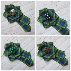 Gordon Tartan Brooch