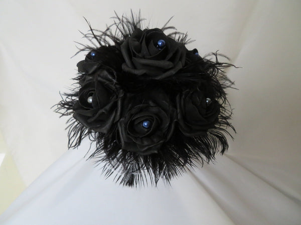 Black Rose Gothic Bouquet & Buttonhole