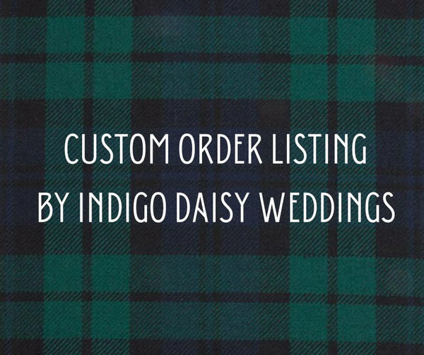 Custom Order Listing - Douglas Modern Tartan Brooches