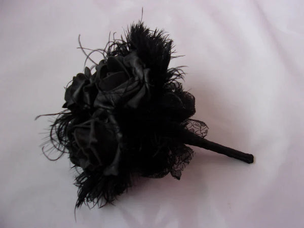 Black Rose Gothic Bouquet & Buttonhole