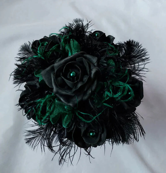 Black Rose Gothic Bouquet & Buttonhole