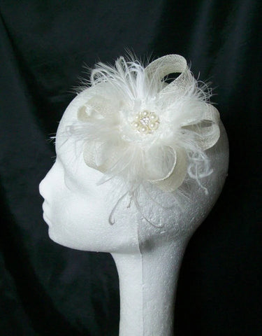 Ivory Mina Fascinator