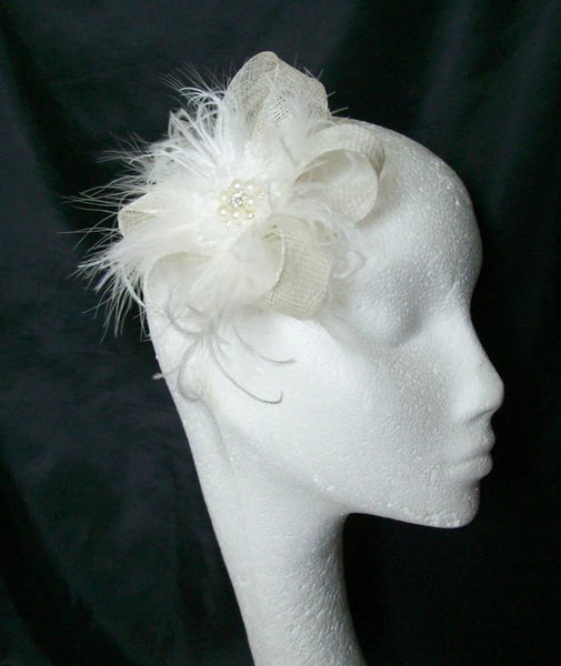 Ivory Mina Fascinator