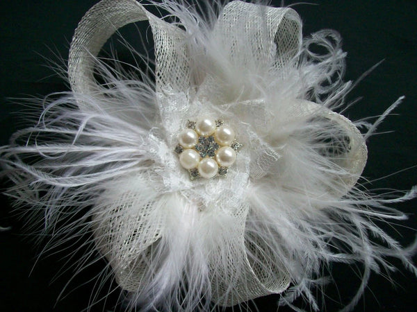 Ivory Mina Fascinator