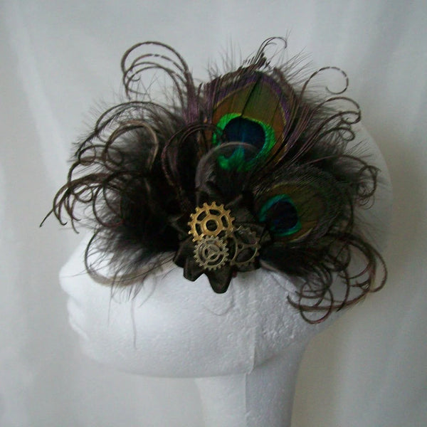 Steampunk Little Gem Hair Clip