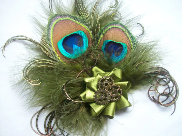 Steampunk Little Gem Hair Clip