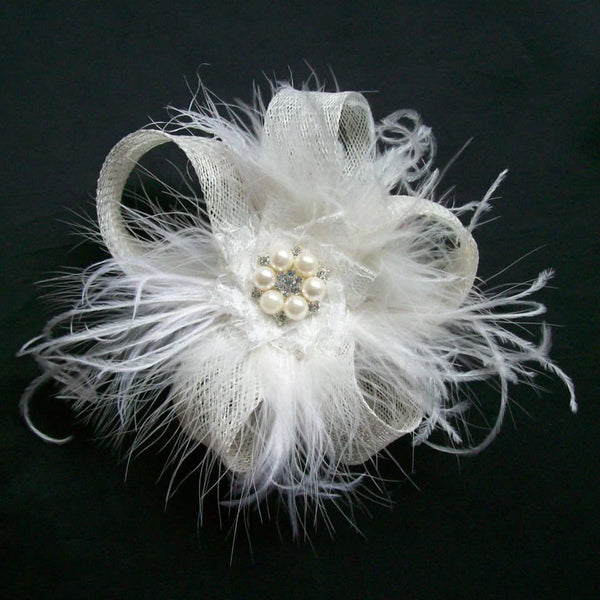 Ivory Mina Fascinator