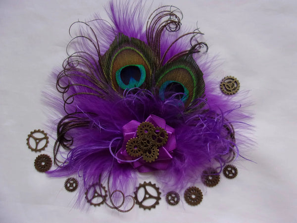 Steampunk Little Gem Hair Clip