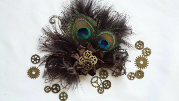 Steampunk Little Gem Hair Clip
