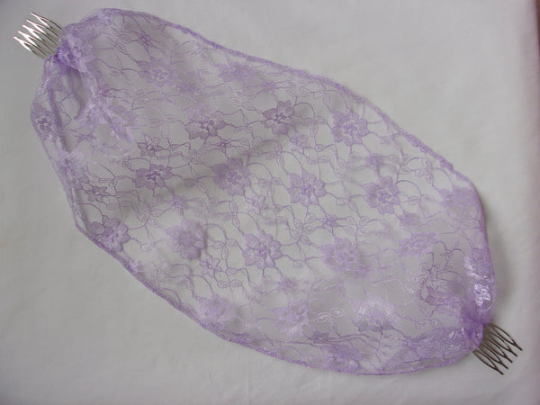 Lilac Lace Bandeau Veil