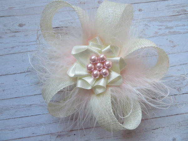 Ivory Mina Fascinator