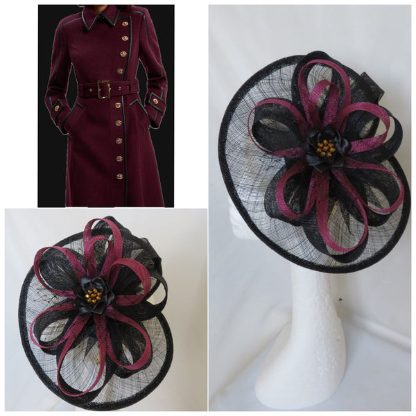 Black and Plum Pink Cecilia