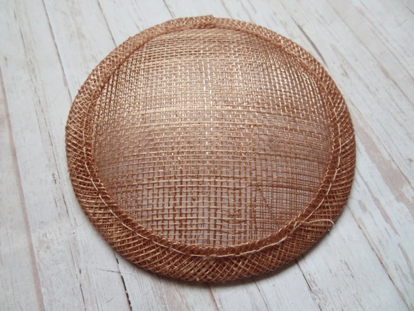 Latte Round Sinamay Disc