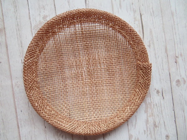 Latte Round Sinamay Disc