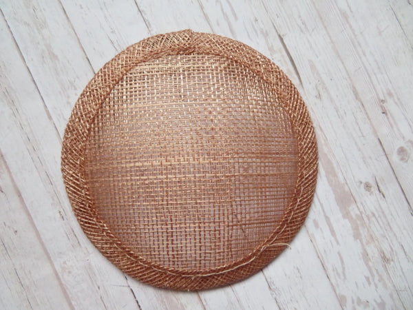 Latte Round Sinamay Disc
