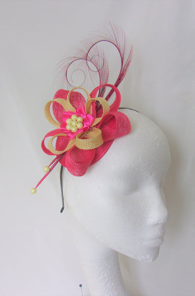 Cerise Raspberry Pink & Primrose Yellow Delilah