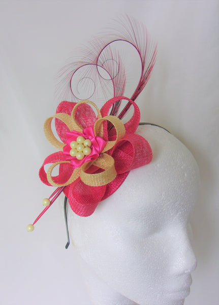 Cerise Raspberry Pink & Primrose Yellow Delilah