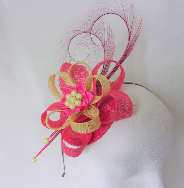 Cerise Raspberry Pink & Primrose Yellow Delilah