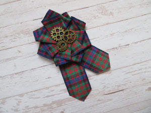 MacDonald Tartan Steampunk Ruffle Brooch
