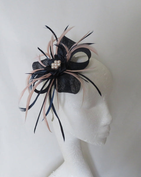 Navy Blue and Pale Quartz Pink Lily