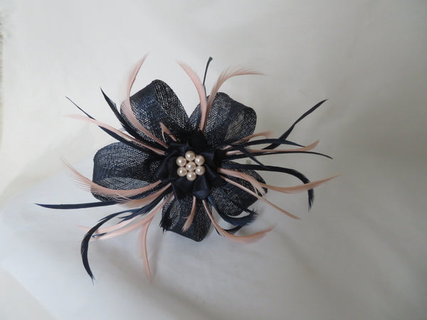 Navy Blue and Pale Quartz Pink Lily