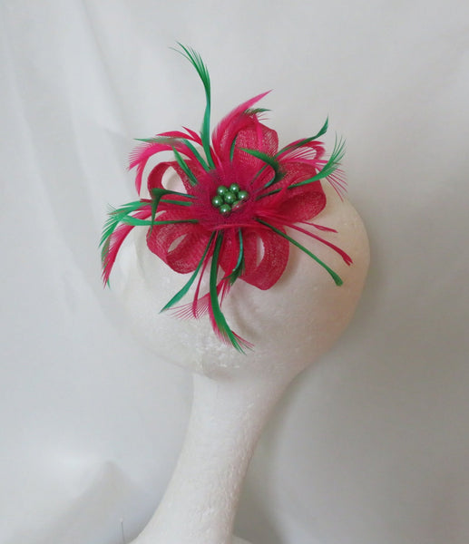 Cerise Pink and Emerald Green Mini Lily