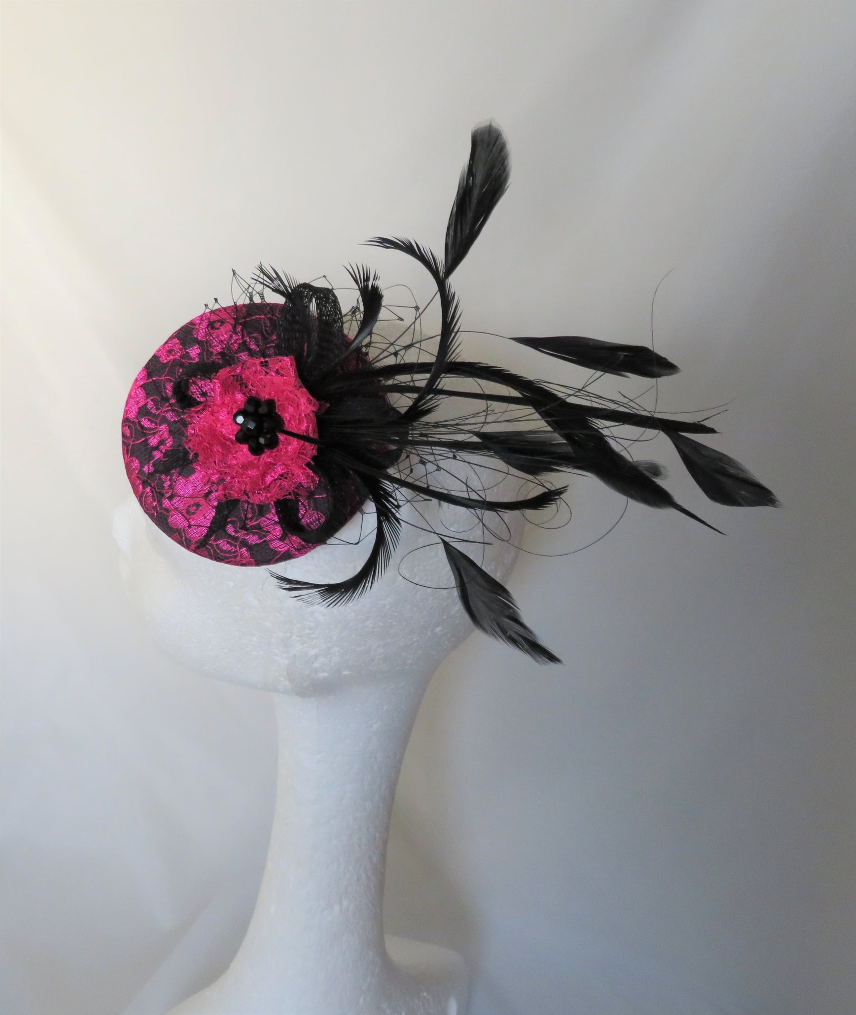 Cerise Pink & Black Lucy