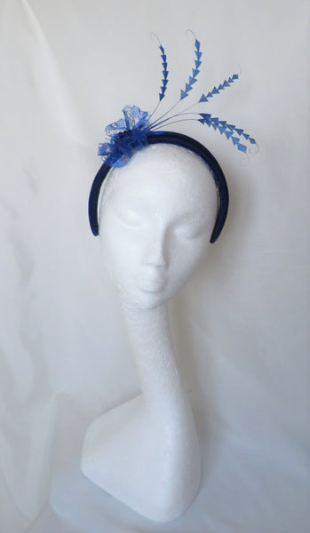 Royal Blue Velvet Headband