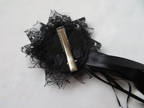 Black Spider Hair Ribbons