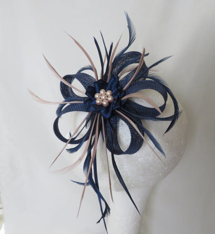 Navy Blue and Mink Lily
