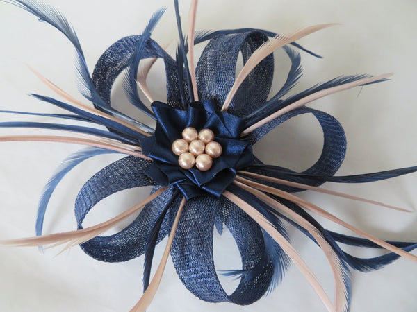 Navy Blue and Warm Neutrals Lily