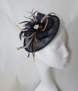 Navy Blue and Latte Nude Lilydora