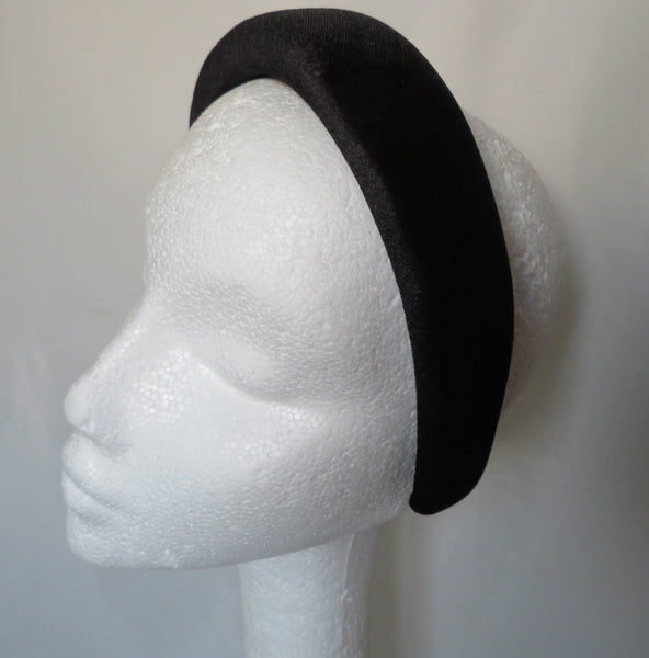 Black Velvet Halo Headband