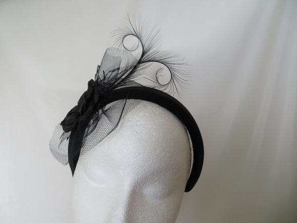 Black Kate Velvet Headband