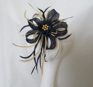 Navy Blue and Warm Neutrals Lily