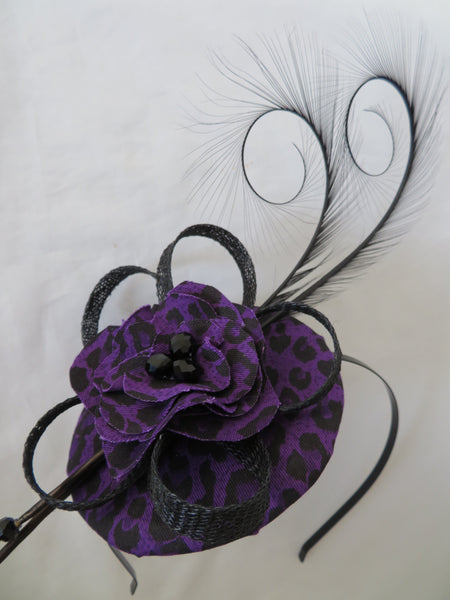 Purple and Black Leopardprint Isadora