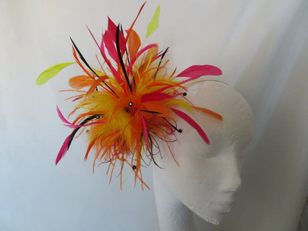 Layla Multicolour Feather Headpiece