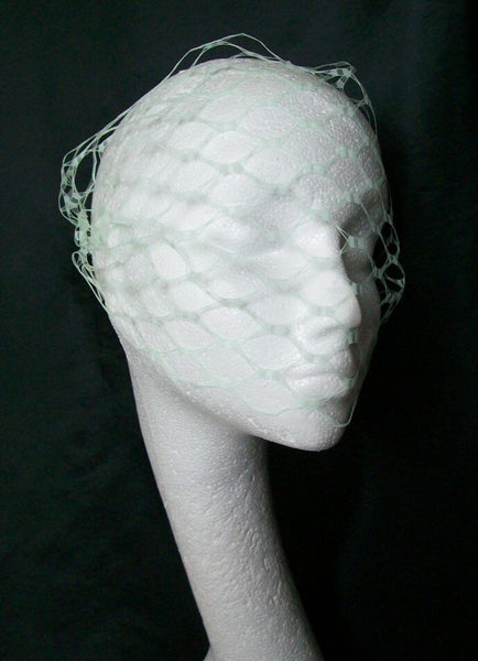 Mint Green Vintage Waffle Weave Veil