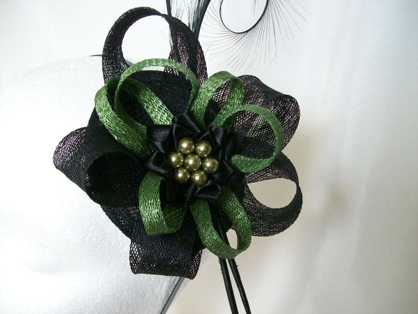 Black and Olive Moss Green Delilah