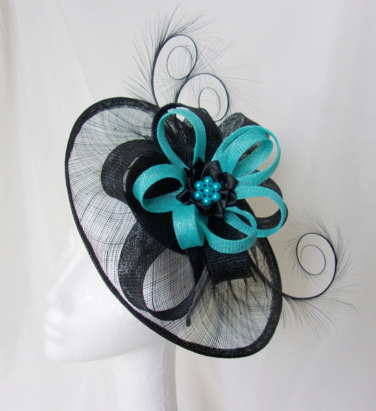 Black & Turquoise Blue Cecily