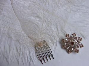 Pale Blush Peach Birdcage Veil - Bandeau Wedding Bridal Brides Vintage Style Veils - Made to Order