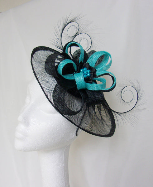 Black & Turquoise Blue Cecily